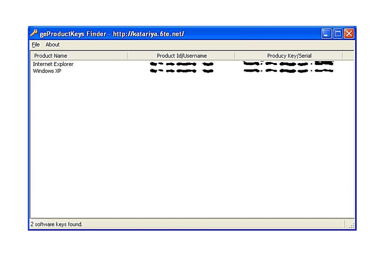 free product key finder program for windows xp