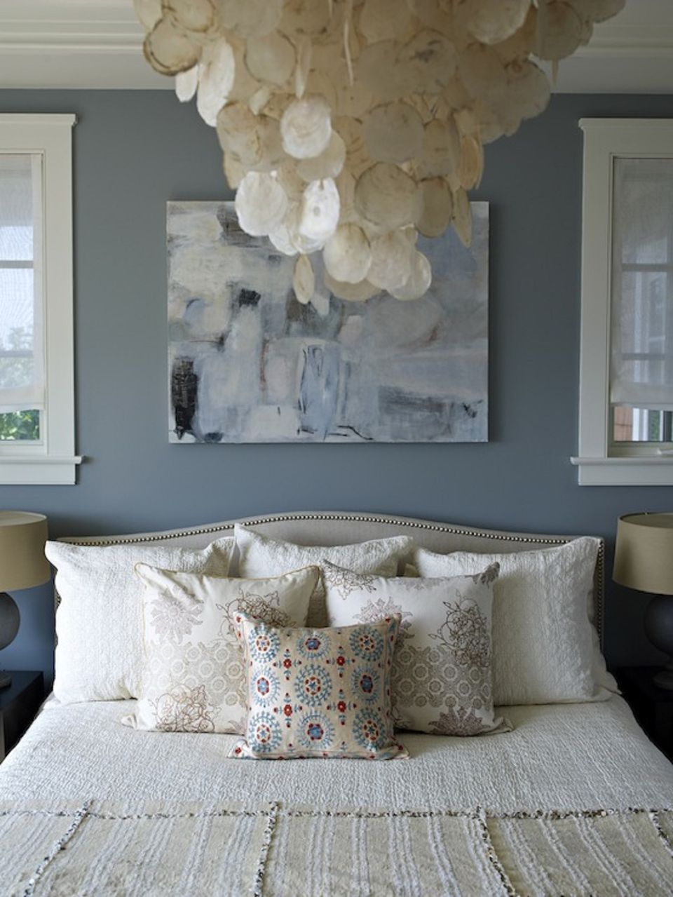 Teal And Gray Bedroom