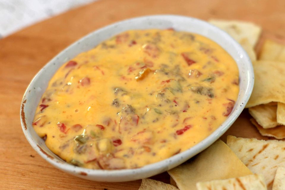 Crock Pot Rotel Dip Recipe with Ground Beef and Cheese