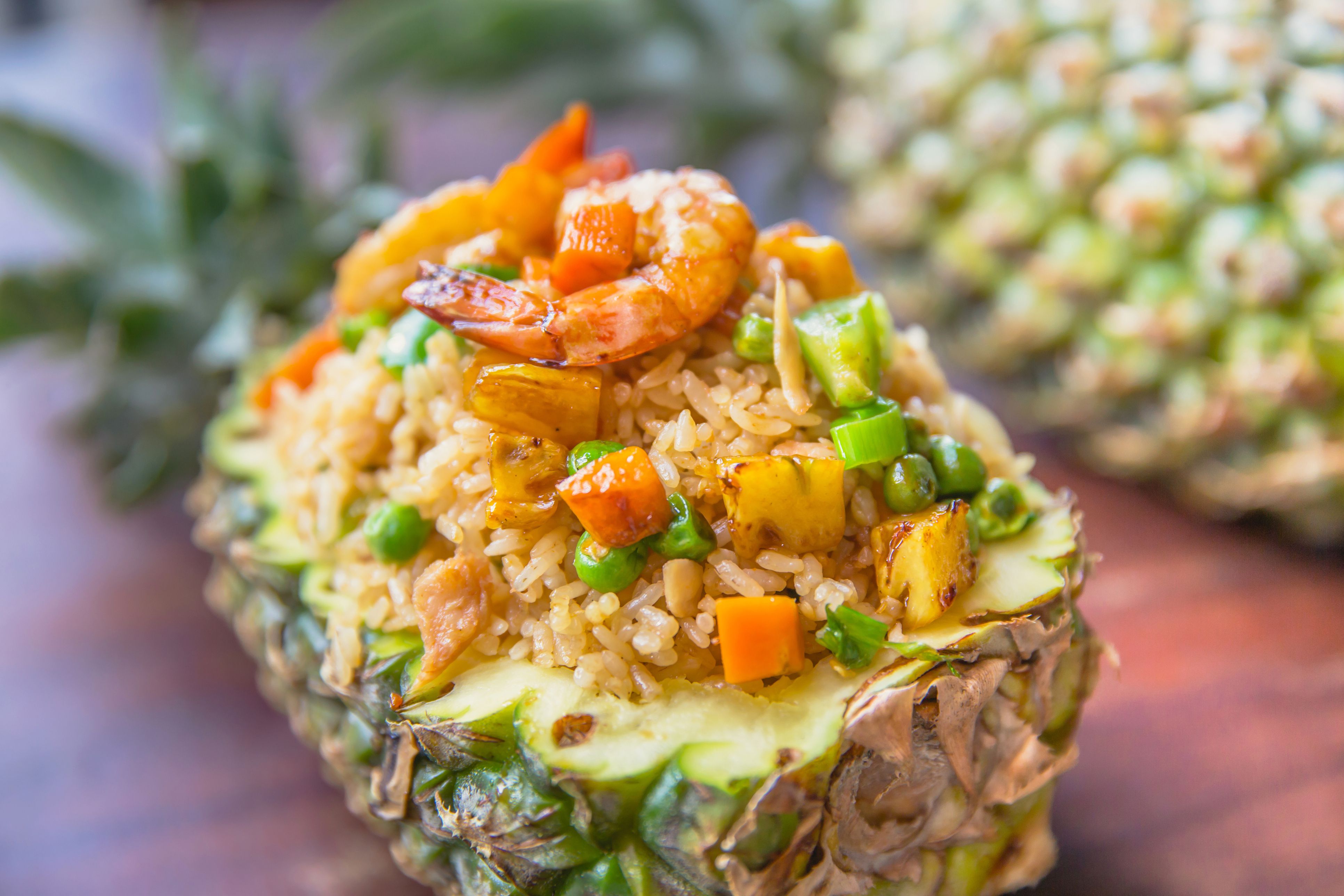 Thai Fried Rice With Pineapple and Prawns Recipe