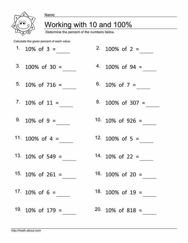 percentage-worksheets-for-finding-10-and-100-of-numbers