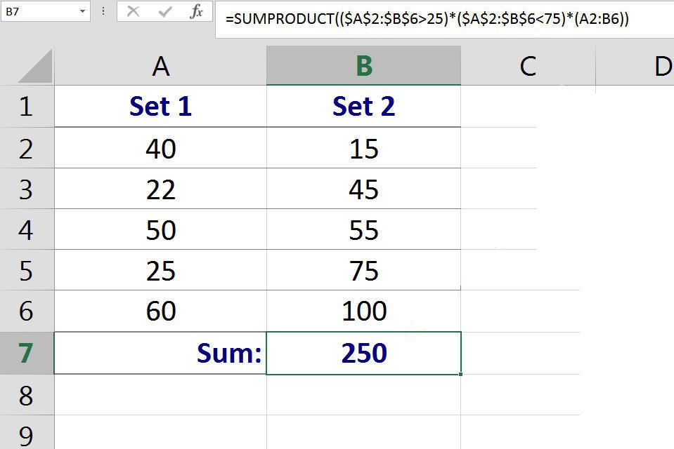 Sum Cells That Meet Multiple Criteria With Excel Sumproduct 7232