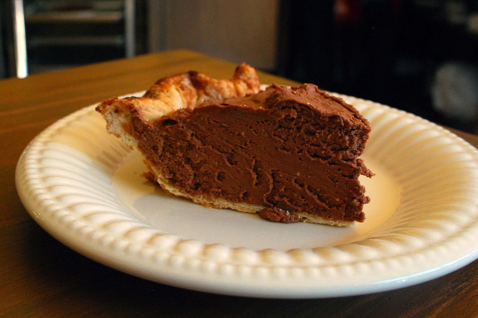 Chocolate Silk Pie with Chocolate Crumb Crust Recipe