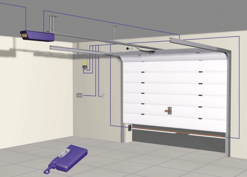 Unique Automatic Garage Door Panel Replacement for Living room