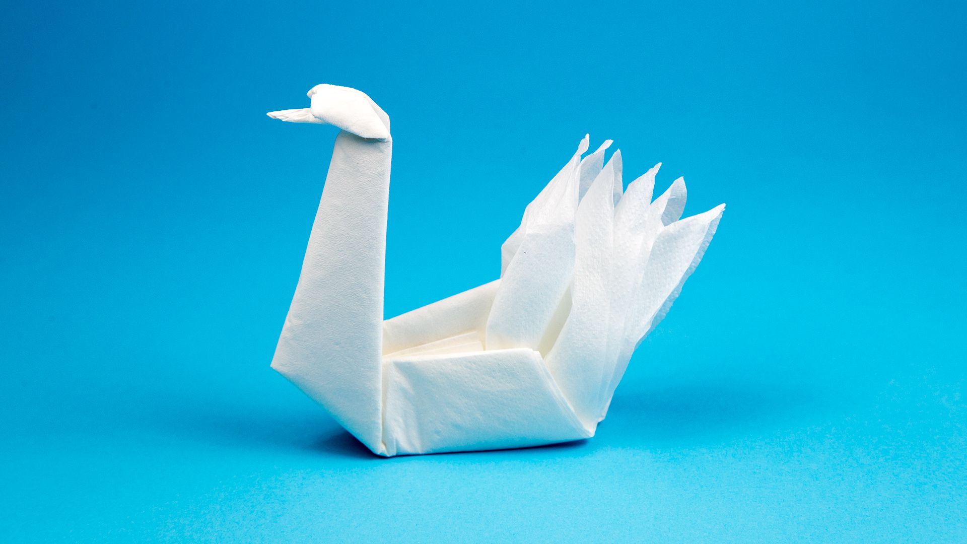 How to Make an Origami Napkin Swan