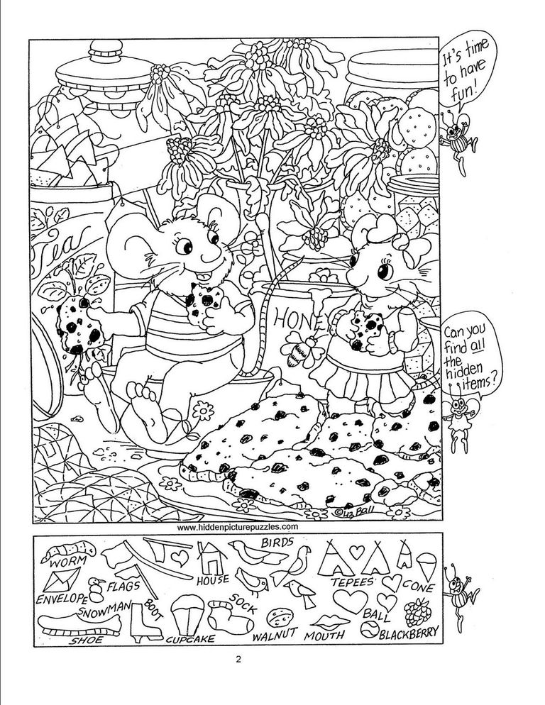 85 Free Hidden Picture Puzzles for Kids