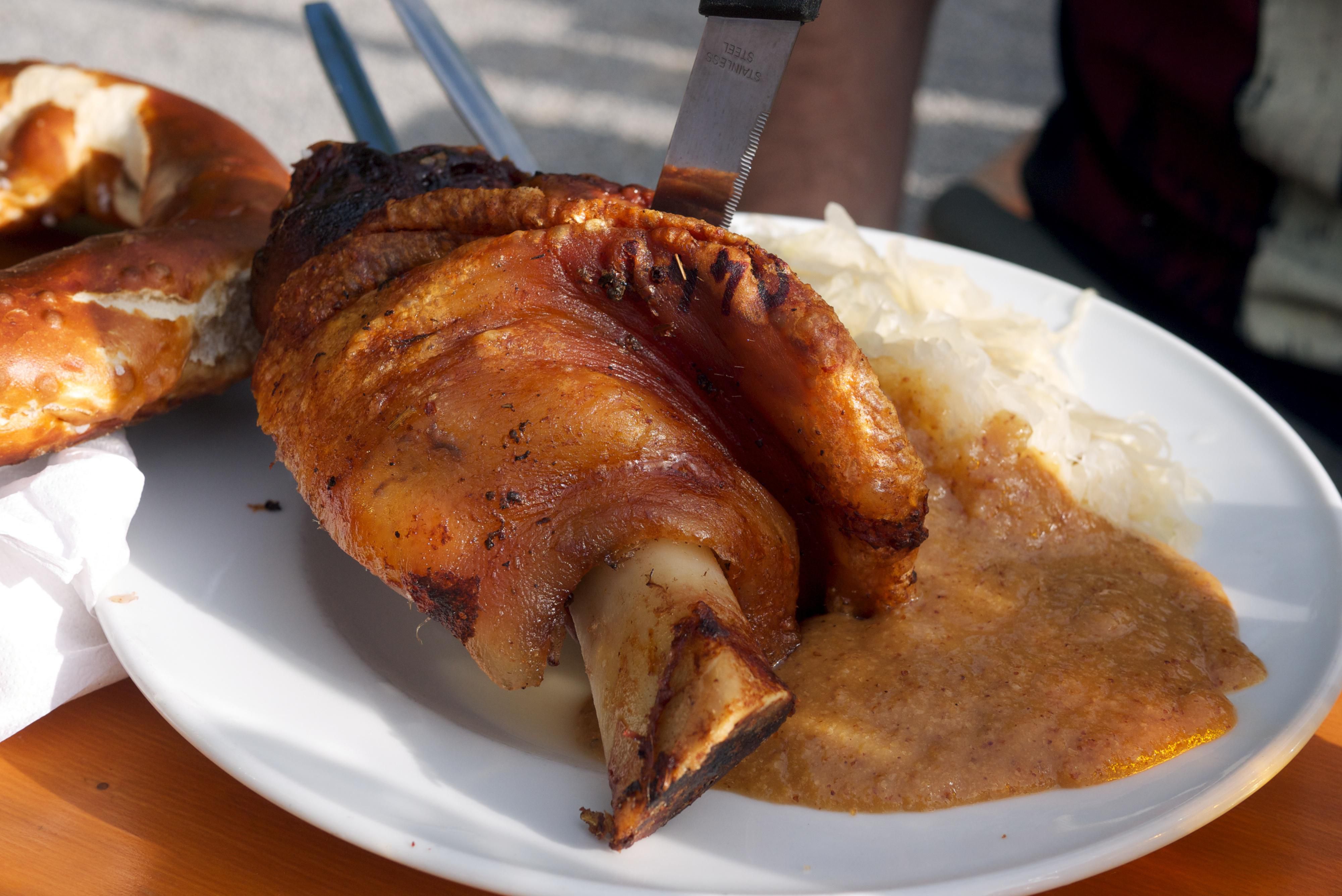 Recipe for Bavarian Ham Hocks -- Schweinshaxe