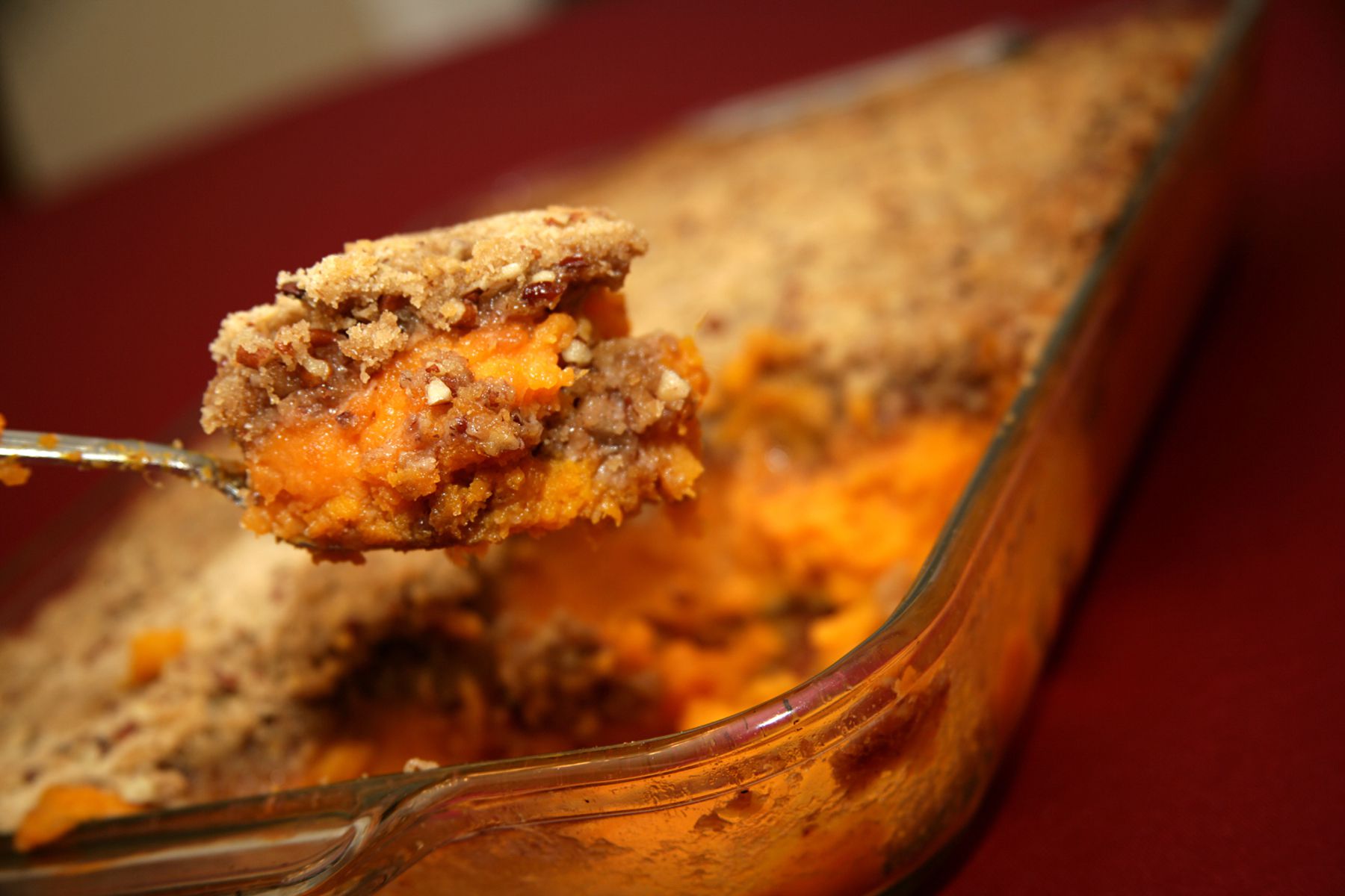 yam thanksgiving recipes baked Coconut With Pecan Potato Casserole Topping Sweet