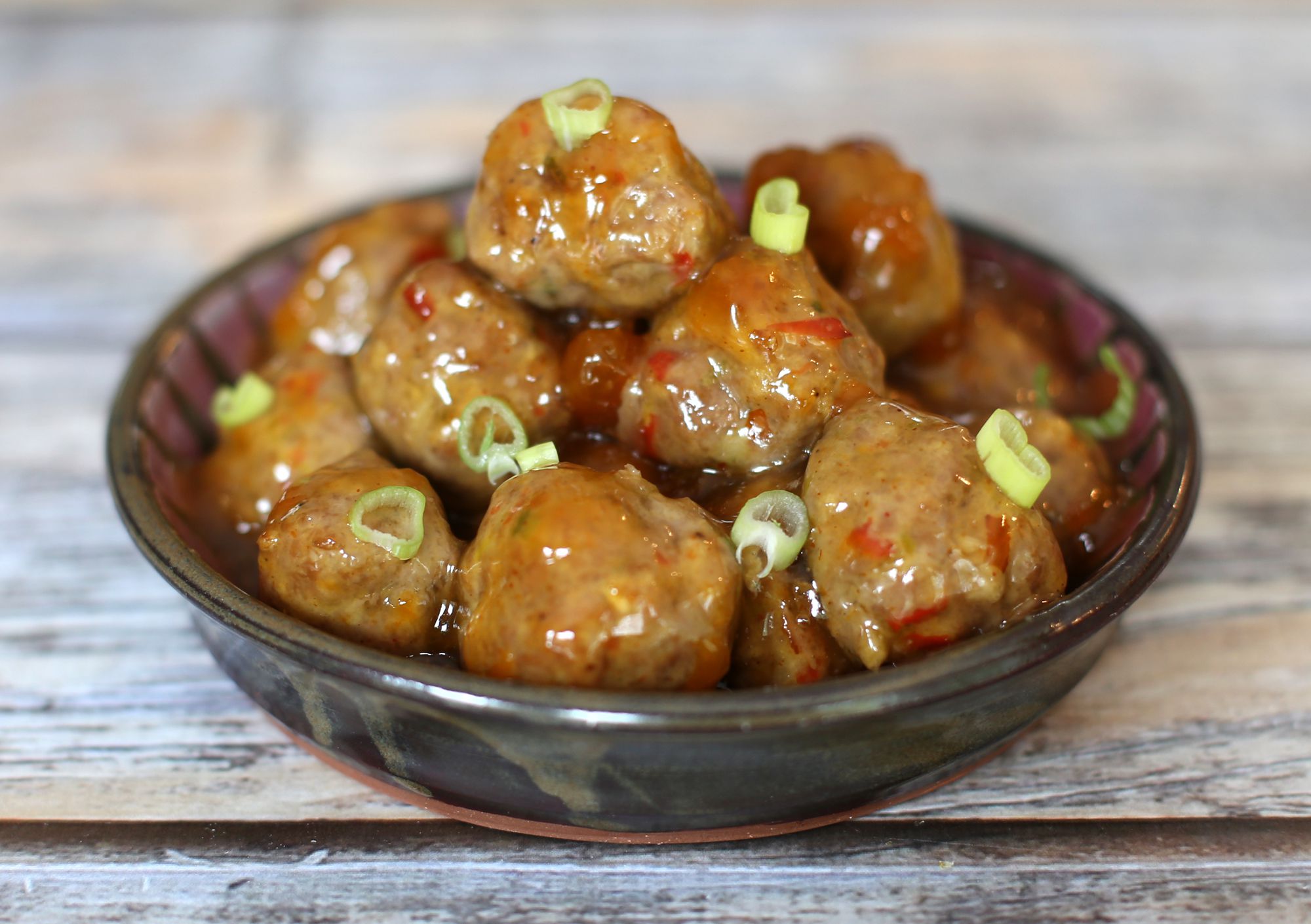 Sweet And Hot Pork Meatballs Recipe