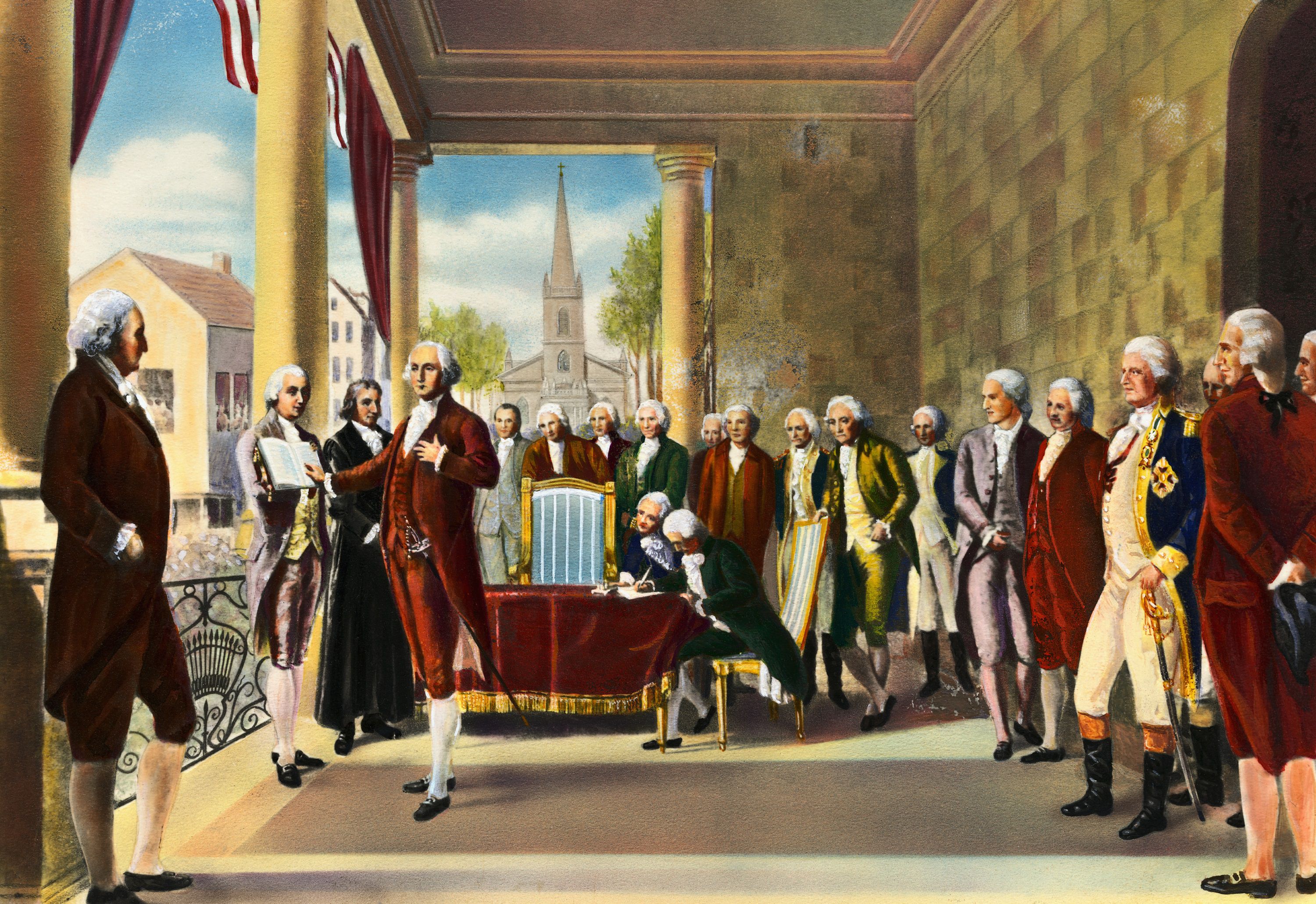 George Washingtons First Inauguration