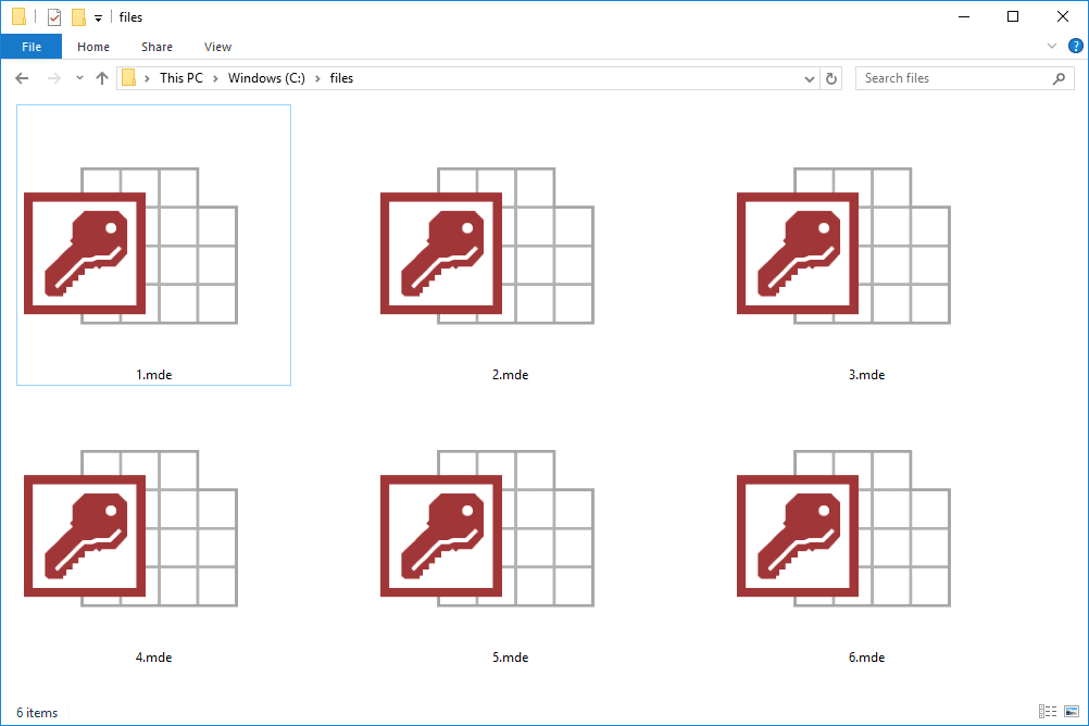 mde file
