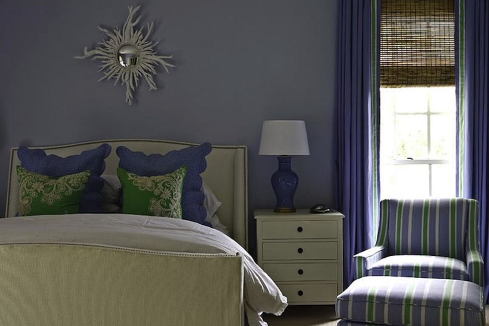 Decorating the Bedroom with Green, Blue and Purple