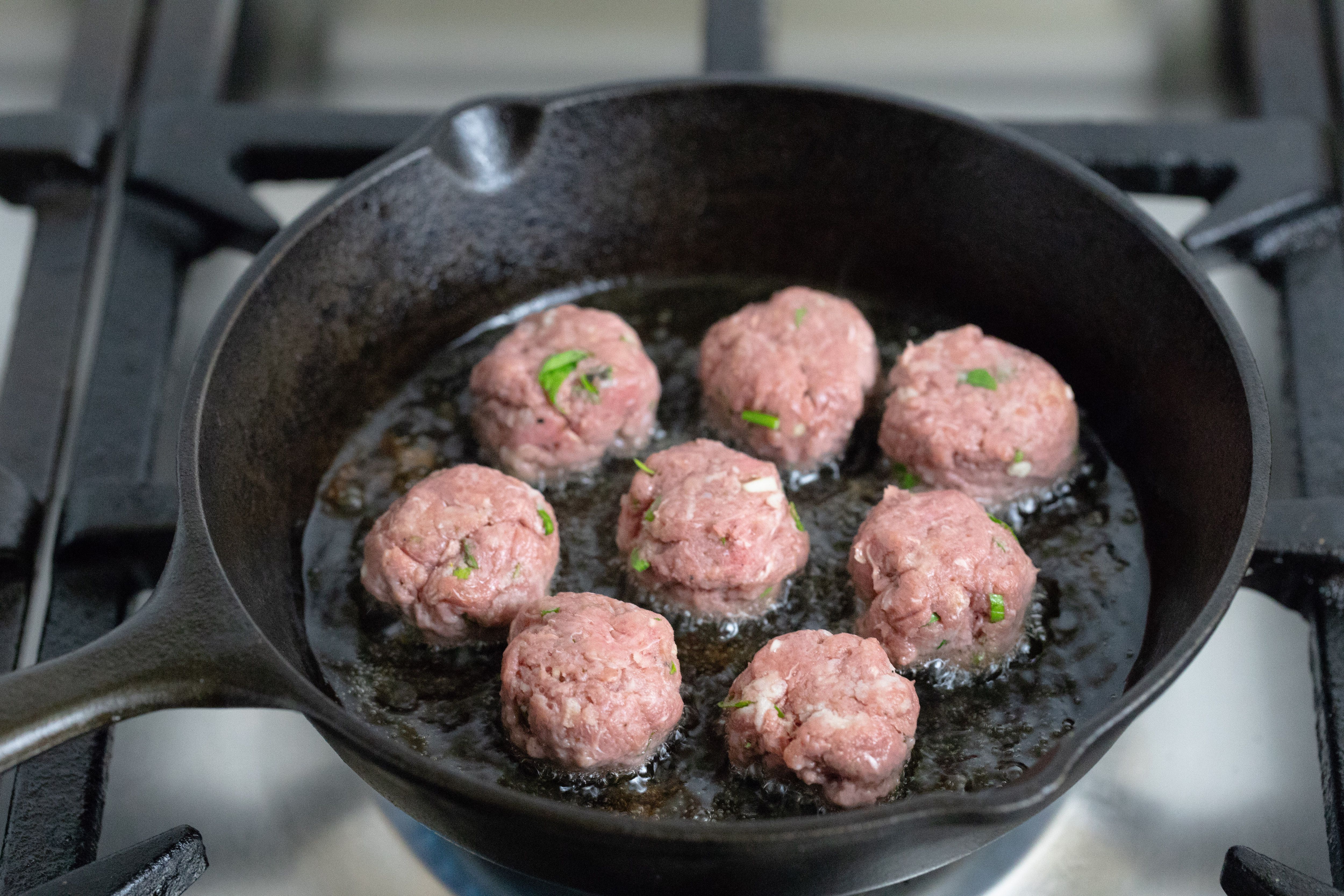 Oven Baked Stovetop Browned Meatballs Recipe