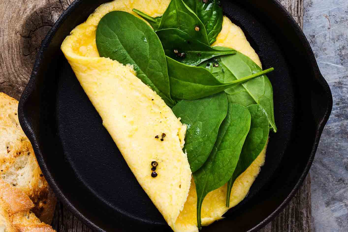 How To Make A Spinach Omelette