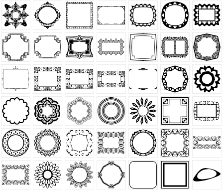 frame shapes for photoshop free download