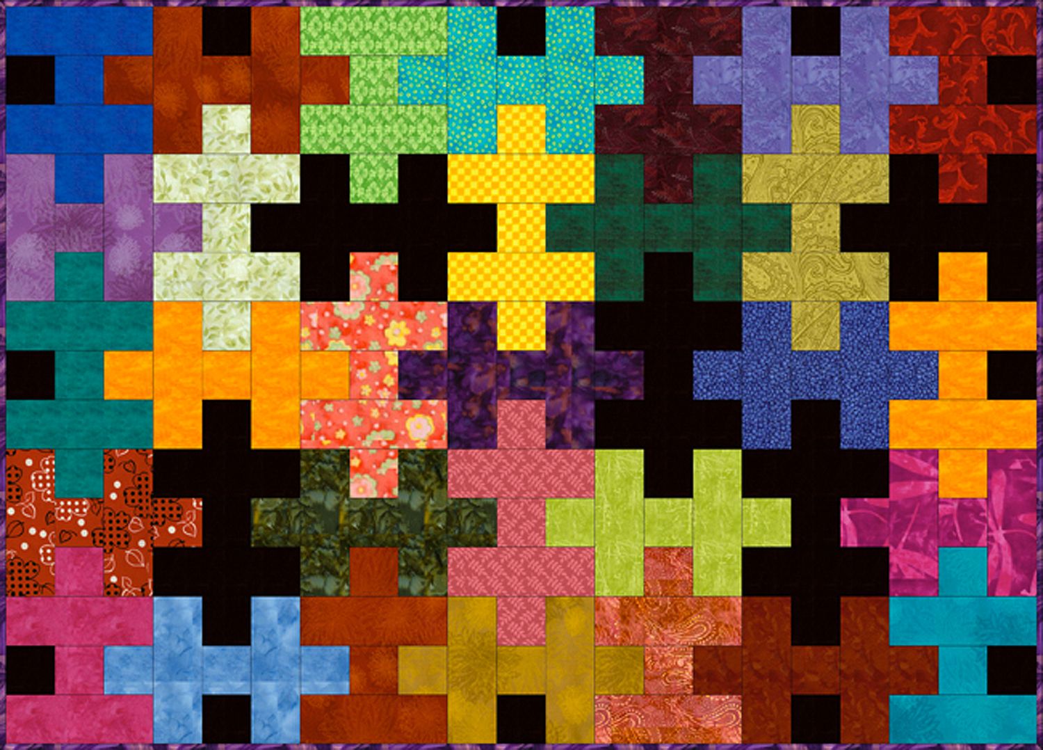 Easy Jigsaw Puzzle Quilt Pattern