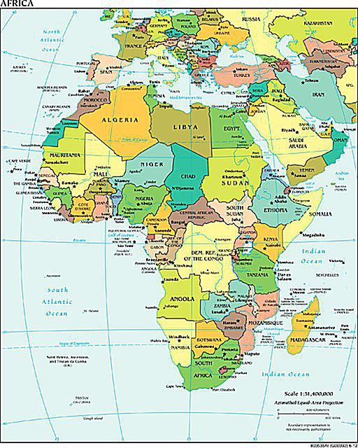 Countries In Africa Map
