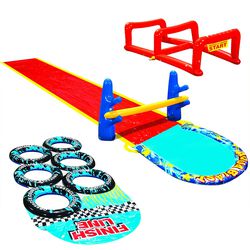 aqua blast obstacle course slide
