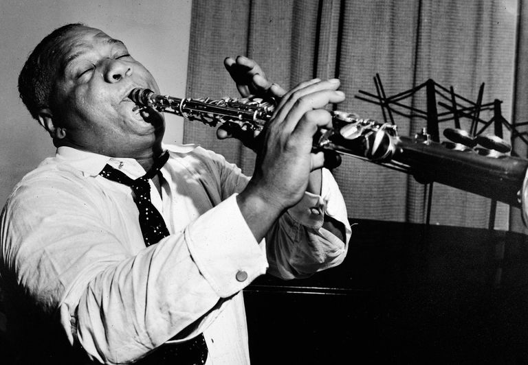 Sidney Bechet plays clarinet