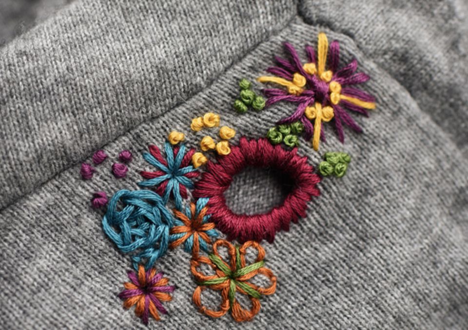 10 Ways to Mend and Repair Clothes Using Embroidery