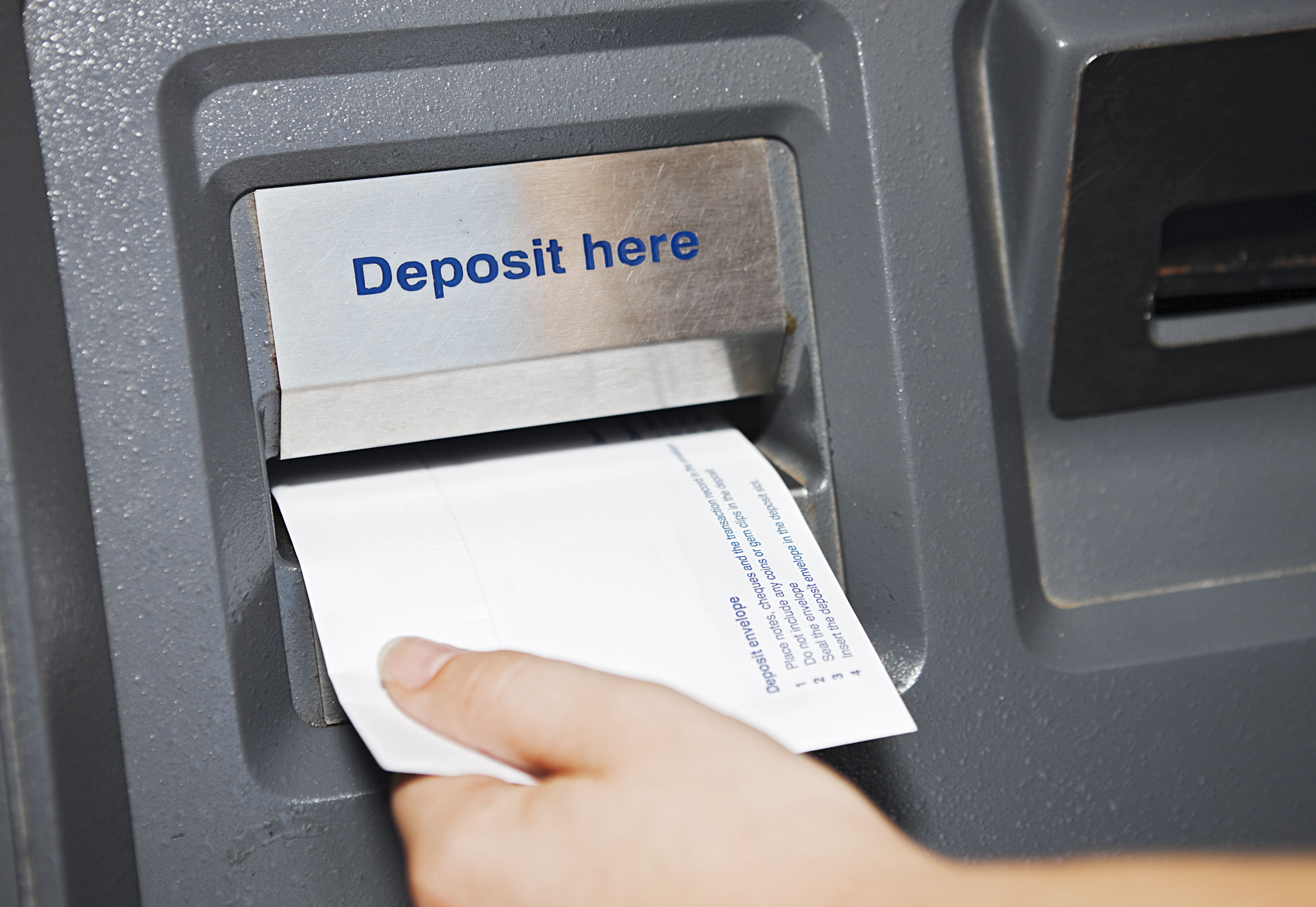 Deposit money at atm without card