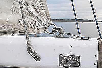outhaul on a sailboat