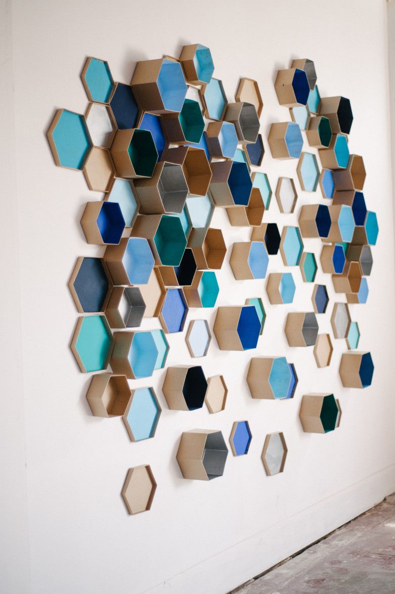 DIY Accent Wall: 3D Geometric Wall Art for the Nursery