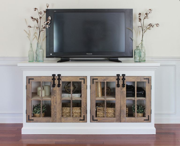 9 Free TV Stand  Plans  You Can DIY Right Now