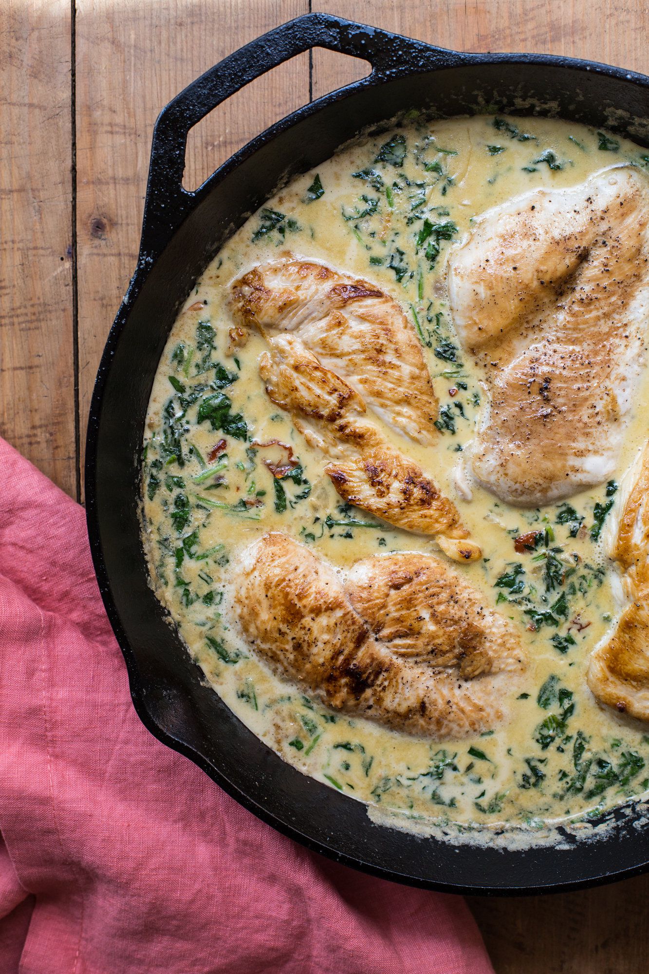 Photo for recipe chicken breast sour cream spinach