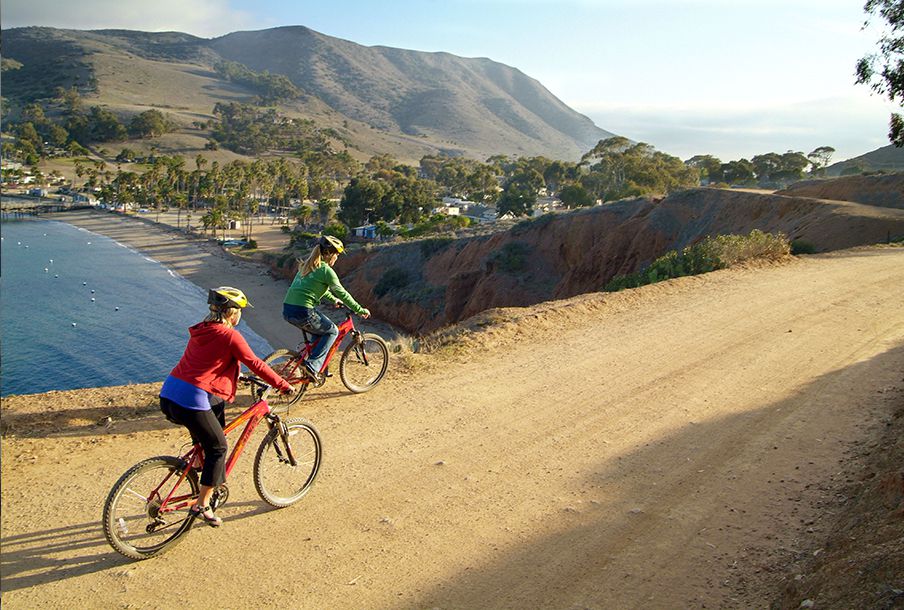 Biking on Catalina Island, CA