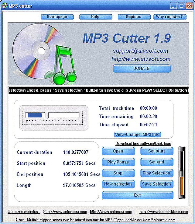 free mp3 file splitter