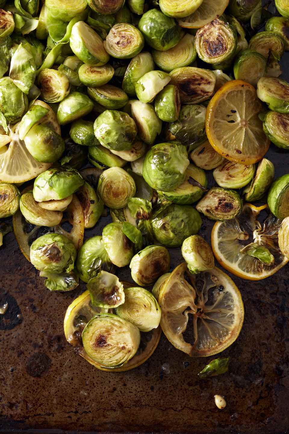Sweet and Spicy Whole Roasted Brussels Sprouts