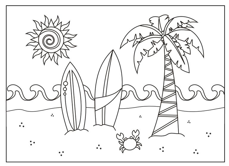 237 Free, Printable Summer Coloring Pages for Kids