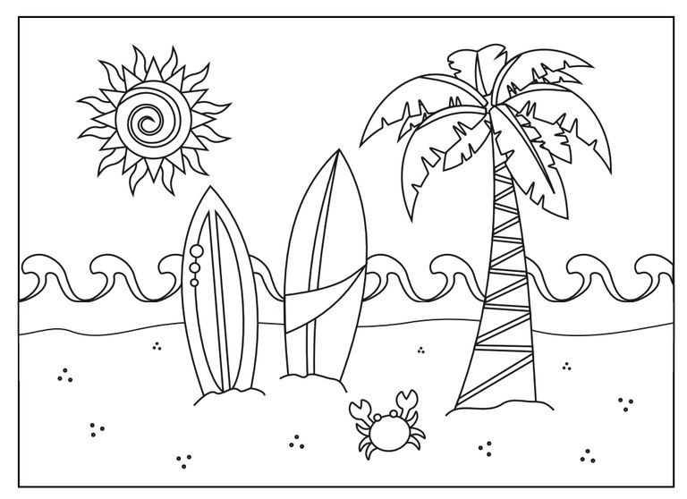 237 free printable summer coloring pages for kids