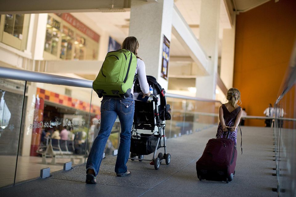 How to Handle Strollers at the Airport and in Flight