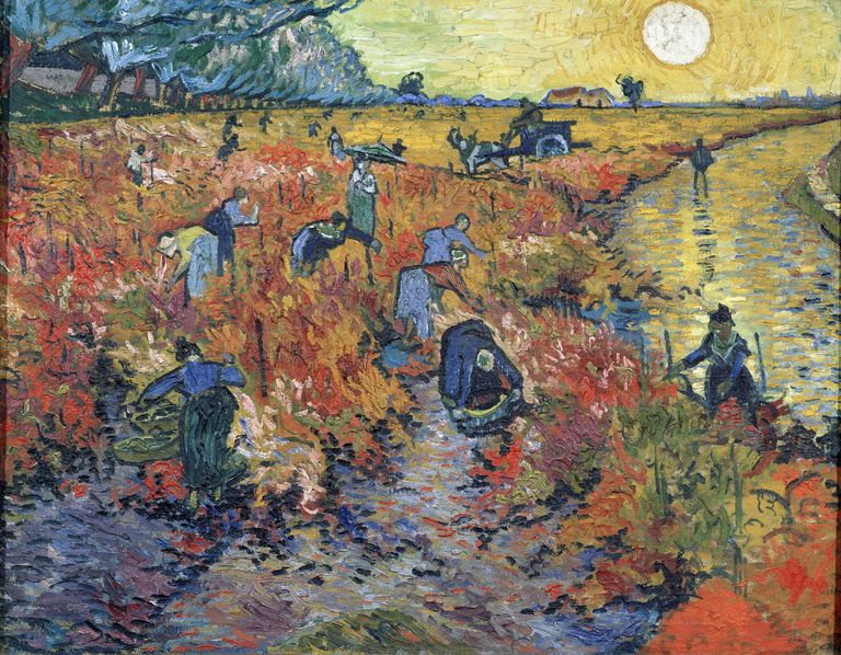 The Red Vineyards at Arles Van Gogh 574db8e75f9b5851657e6b54