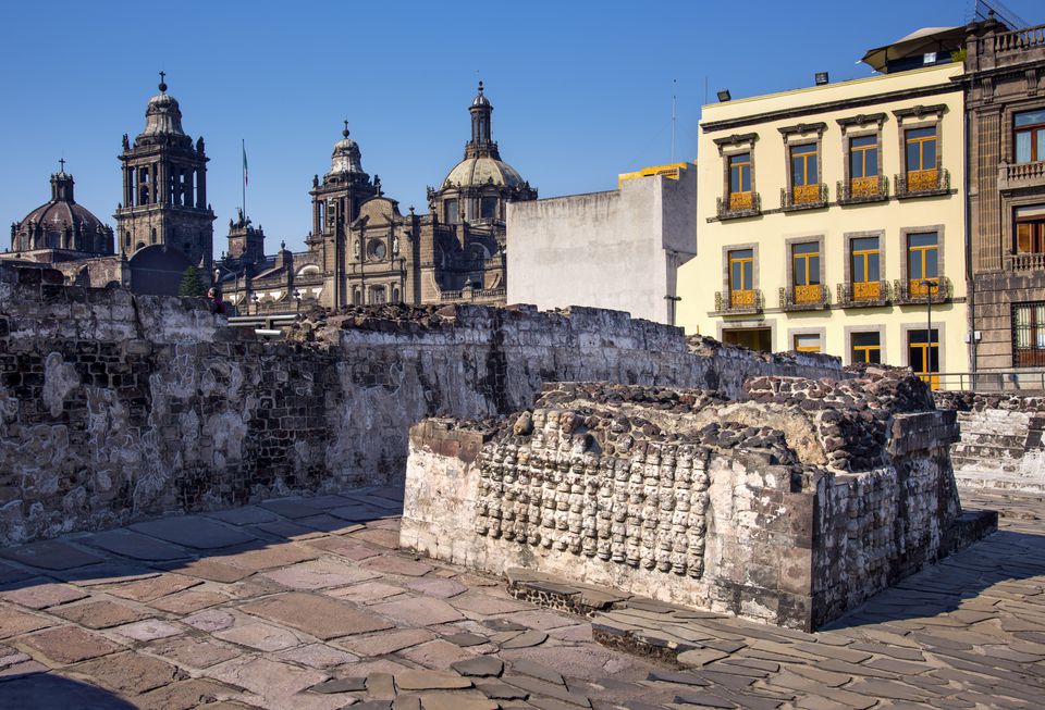 Aztec City Tenochtitlan Ruins