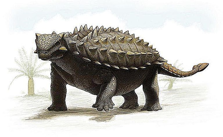 dinosaur with flat tail