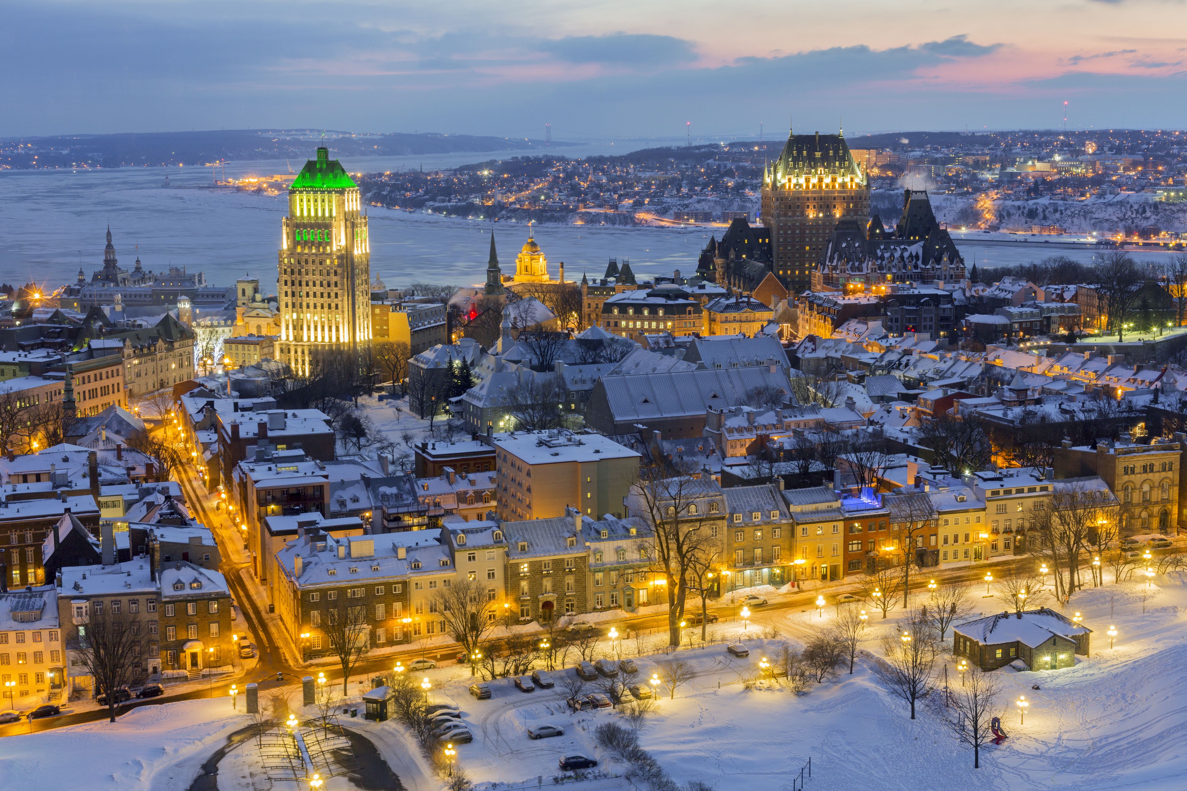 Canada Quebec Province Quebec City In Winter The Upper Town Of Old Quebec Declared A World Heritage By Unesco 536911491 574d04ab5f9b5851656345f6 