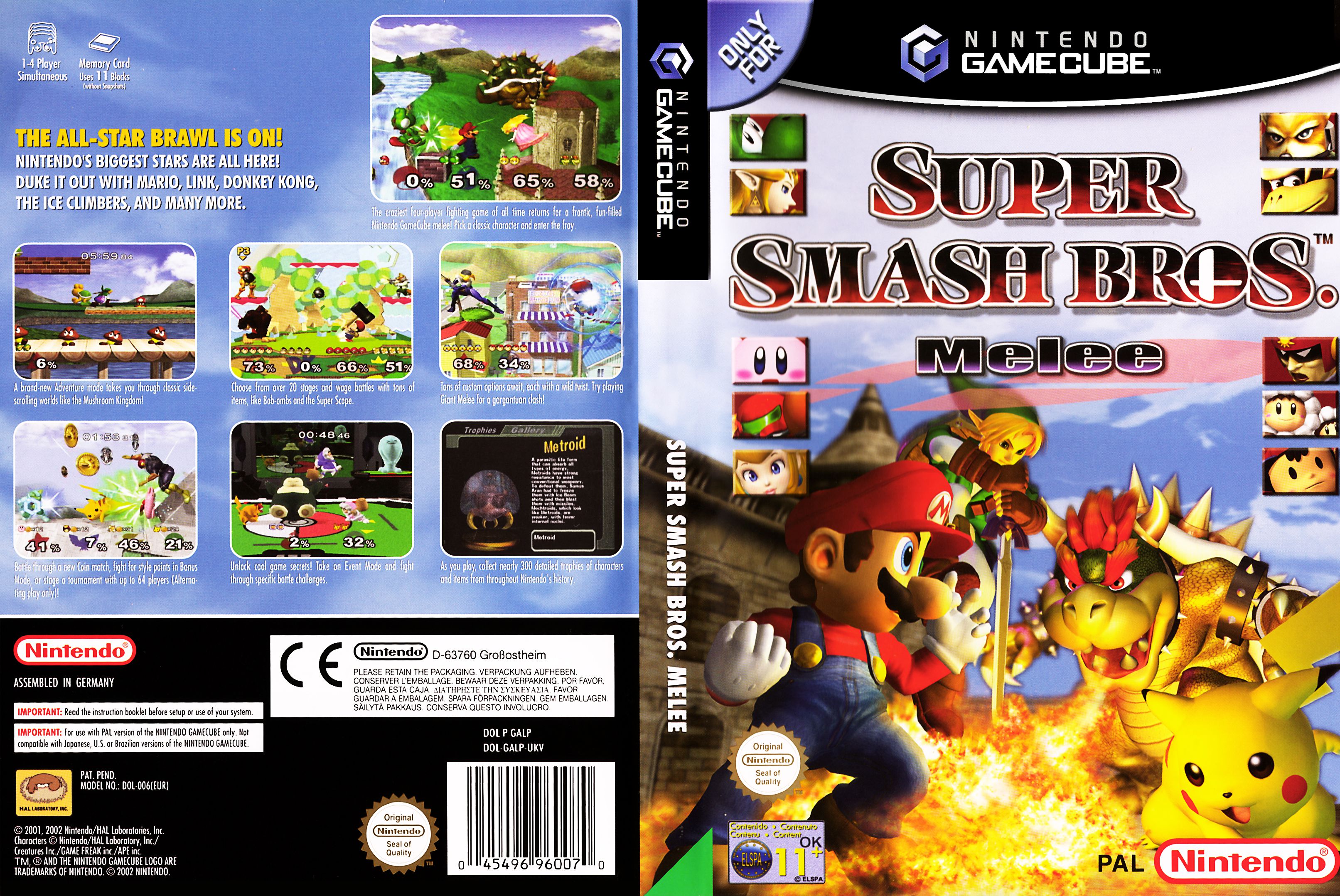 super smash bros melee nintendo gamecube rom