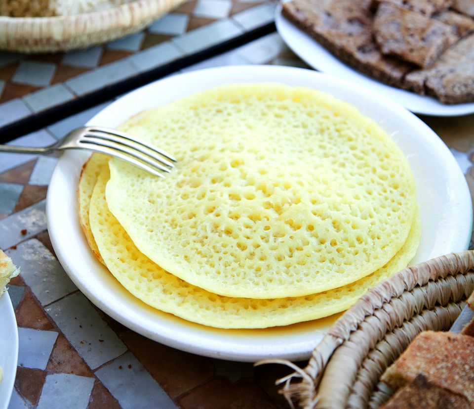 Beghrir (Baghrir) Recipe Moroccan Semolina Pancakes