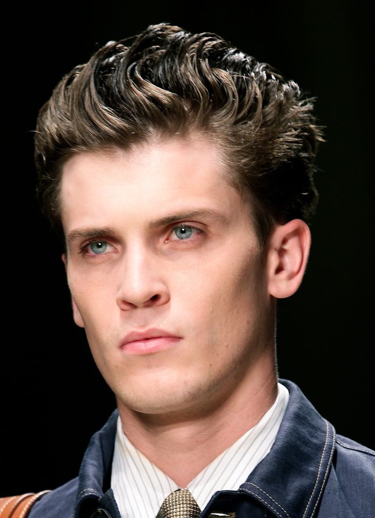Mens Brushed Back Hairstyles Picture Gallery