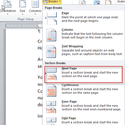 how to insert a table in word in landscape