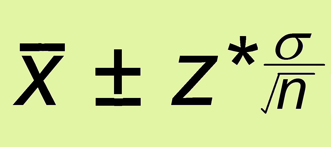 Confidence Interval for a Mean When We Know Sigma