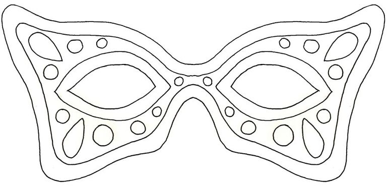19 Free Mardi Gras Mask Templates For Kids And Adults