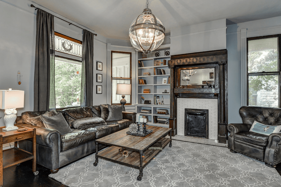 amazing gray in living room