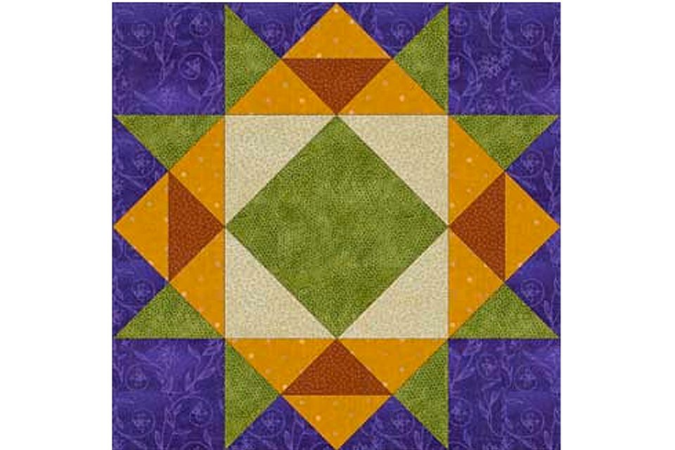 Crown of Thorns Quilt Block Pattern