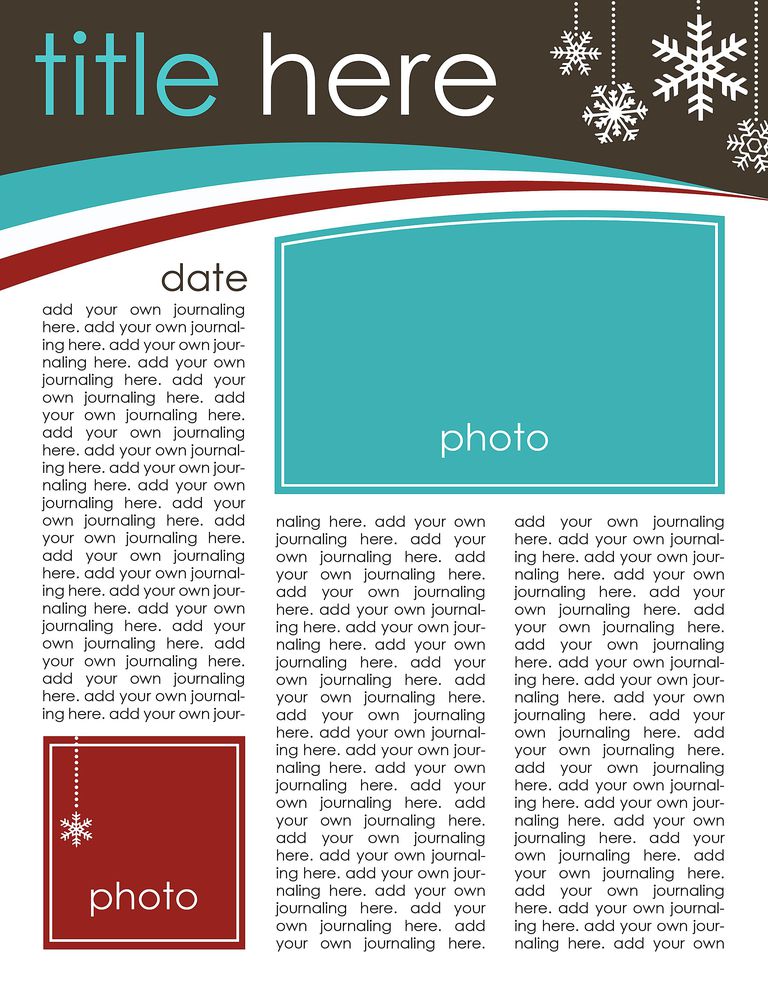 Winter Newsletter Template