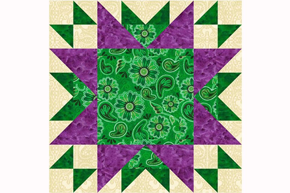 Oddfellows Chain A Large Patchwork Quilt Block Pattern