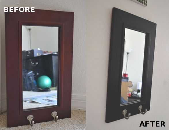 How to Paint a Non-Removable Mirror Frame